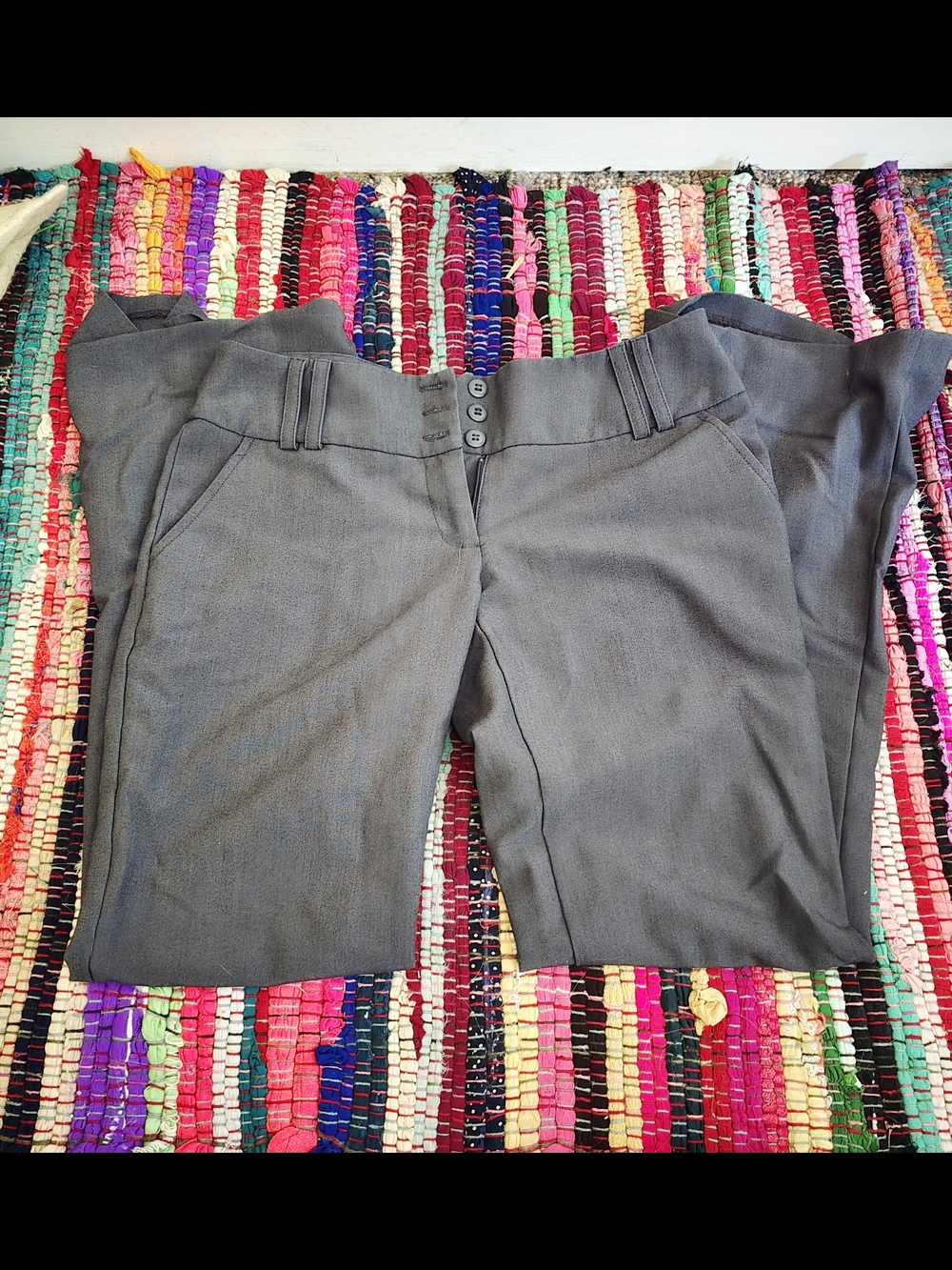 Joe Benbasset Size 5 Charcoal Gray Women's Dress Trousers